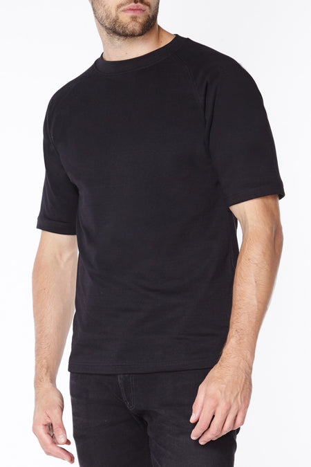 Black Anti-Slash T-Shirt | Short Sleeve Kevlar T-Shirt in Black
