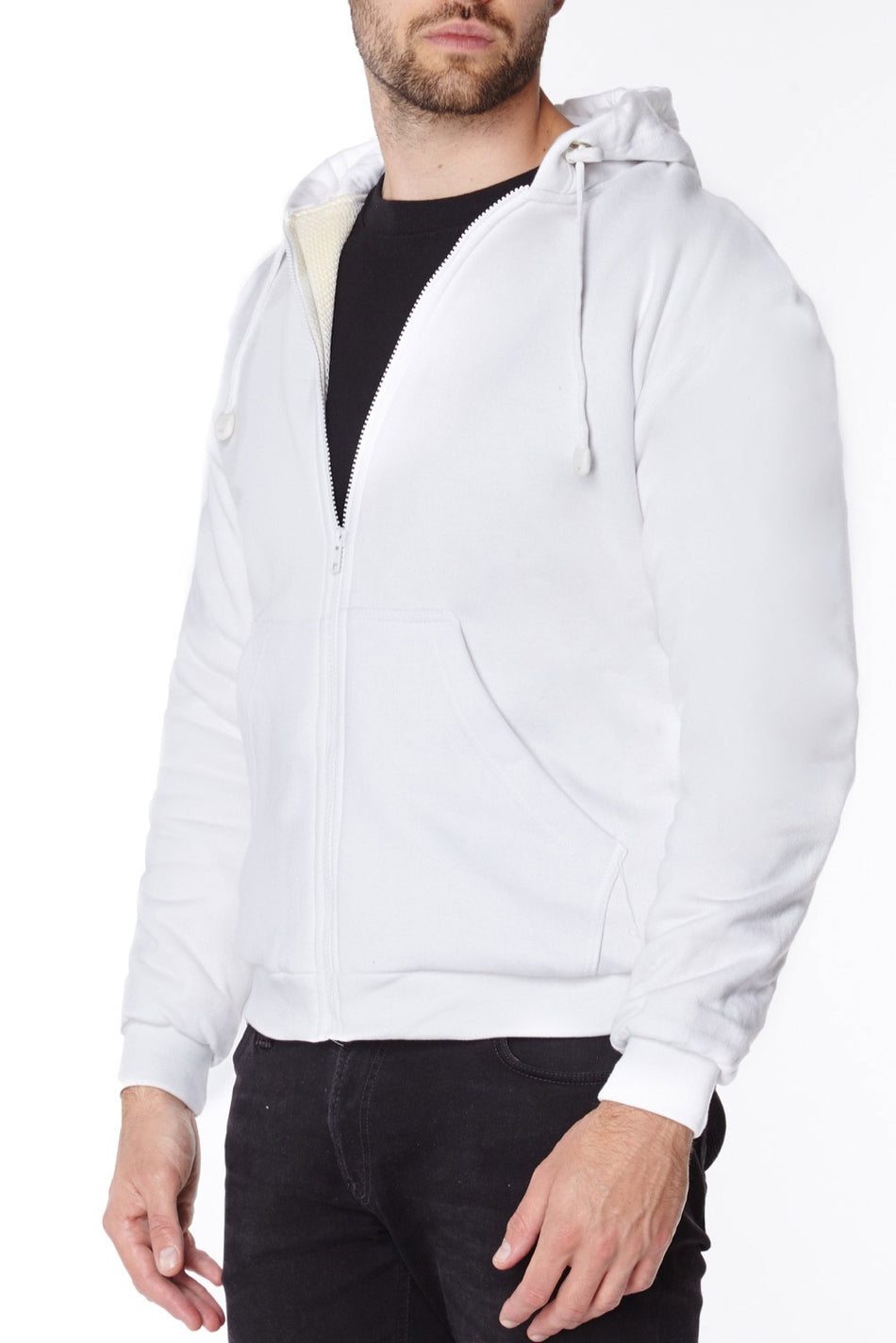 White Anti-slash Hooded top with Dupont™ Kevlar® Fibre