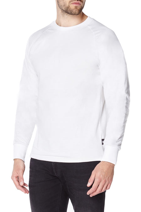 White Anti-Slash T-Shirt | Long Sleeve Cut Resistant Kevlar T-Shirt in White