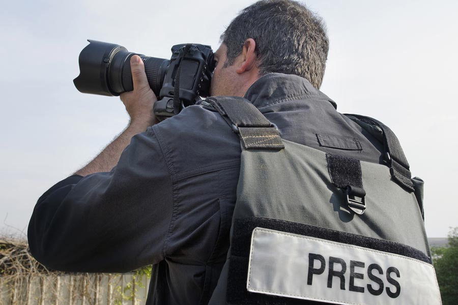 Protective clothing for press